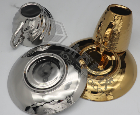 Máquina de revestimento PVD decorativa para porcelana e cerâmica revestimentos de ouro e prata