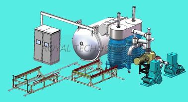 Unidade térmica horizontal do revestimento da evaporação, máquina de revestimento de metalização de alumínio do vácuo alto