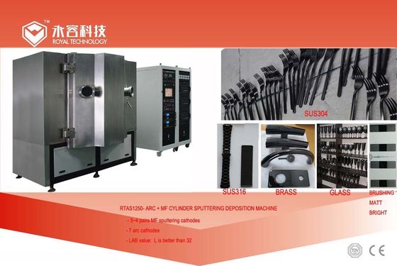 Bom preço. Máquina de revestimento de revestimento negro de arma de metal PVD on-line
