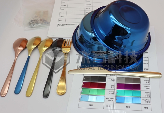 Bom preço. Máquina de revestimentos decorativos PVD, cor dourada PVD, cor azul PVD on-line