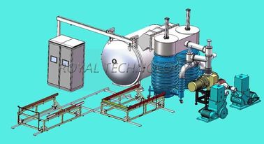 Bom preço. Unidade térmica horizontal do revestimento da evaporação, máquina de revestimento de metalização de alumínio do vácuo alto on-line
