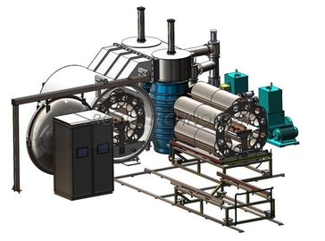 Bom preço. Vácuo horizontal que metaliza a máquina, máquina de revestimento de vidro do vácuo da pulseira PVD on-line