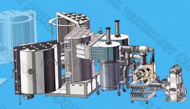 Engasgar do sistema do depósito do filme fino de PVD e máquina de revestimento alta de evaporação térmica da produtividade PVD do revestimento de vácuo