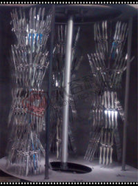 Vácuo plástico da cutelaria que metaliza a máquina para a colher/forquilha plásticas descartáveis