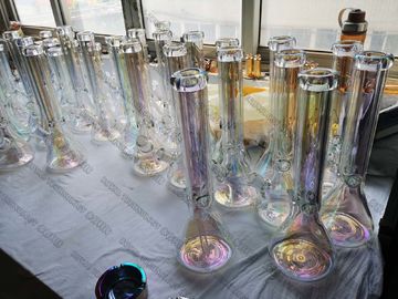 Revestimentos decorativos do arco-íris de vidro de Shisha, revestimento de vácuo dos produtos vidreiros PVD, cores do arco-íris do cinzeiro de vidro