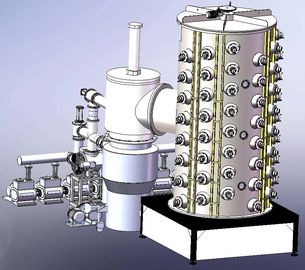 Bom preço. Máquina de revestimento do vácuo do ouro PVD de Rosa, grande chapeamento de aço inoxidável das tubulações PVD on-line