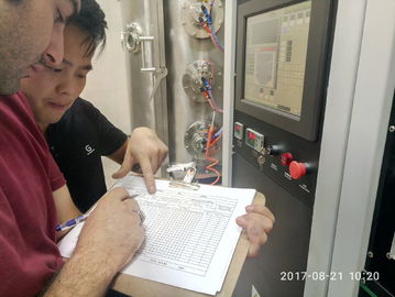 Bom preço. Máquina de revestimento Titanium do nitreto dos utensílios de mesa dos SS, sistema do chapeamento do íon do arco da C.C., chapeamento de cobre do vácuo do filme da resistência térmica on-line