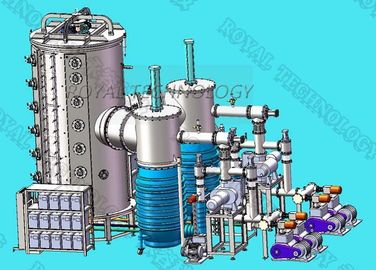 Bom preço. Chapeamento do filme do metal da máquina de revestimento do vácuo da alimentação de DC PVD com controle do PLC on-line