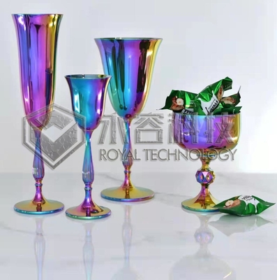 Revestimentos decorativos dos produtos vidreiros PVD, revestimentos transparentes do arco-íris de PVD