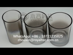 Carvão vegetal Grey Glassware, cor cinzenta do smokey