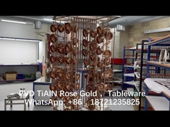 Revestimentos PVD de ouro rosa para utensílios de cozinha e de mesa