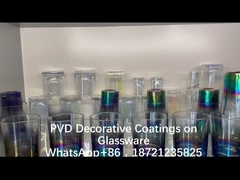 Máquina de revestimento de vidro de alto vácuo Sistema de revestimento decorativo PVD