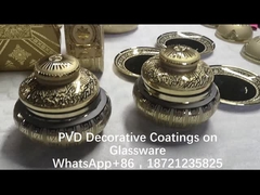 Máquina de revestimento de vidro de ouro de dois lados Reflexo de cor dourado, forte adesão